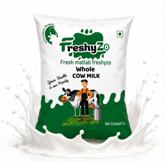 Freshyzo cow milk bottle